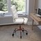 Flash Furniture White LeatherSoft Roller Wheel Executive Chair GO-2286M-WH-RSGLD-RLB-GG - alternate 3